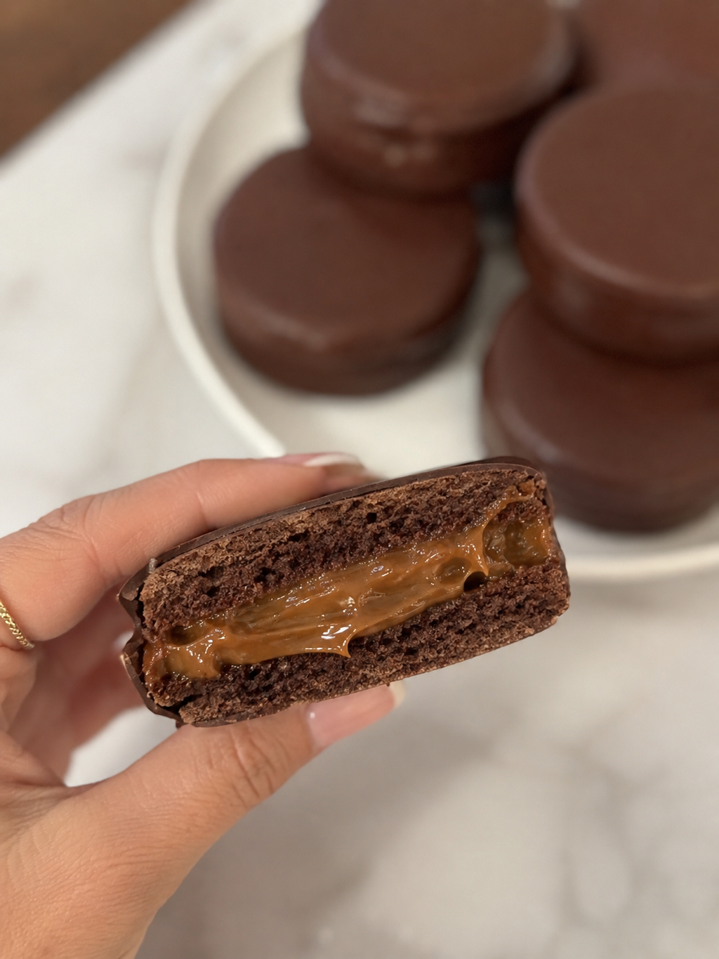 Dark Bliss Alfajor — Dark Chocolate & Dulce de Leche | Handcrafted in Las Vegas