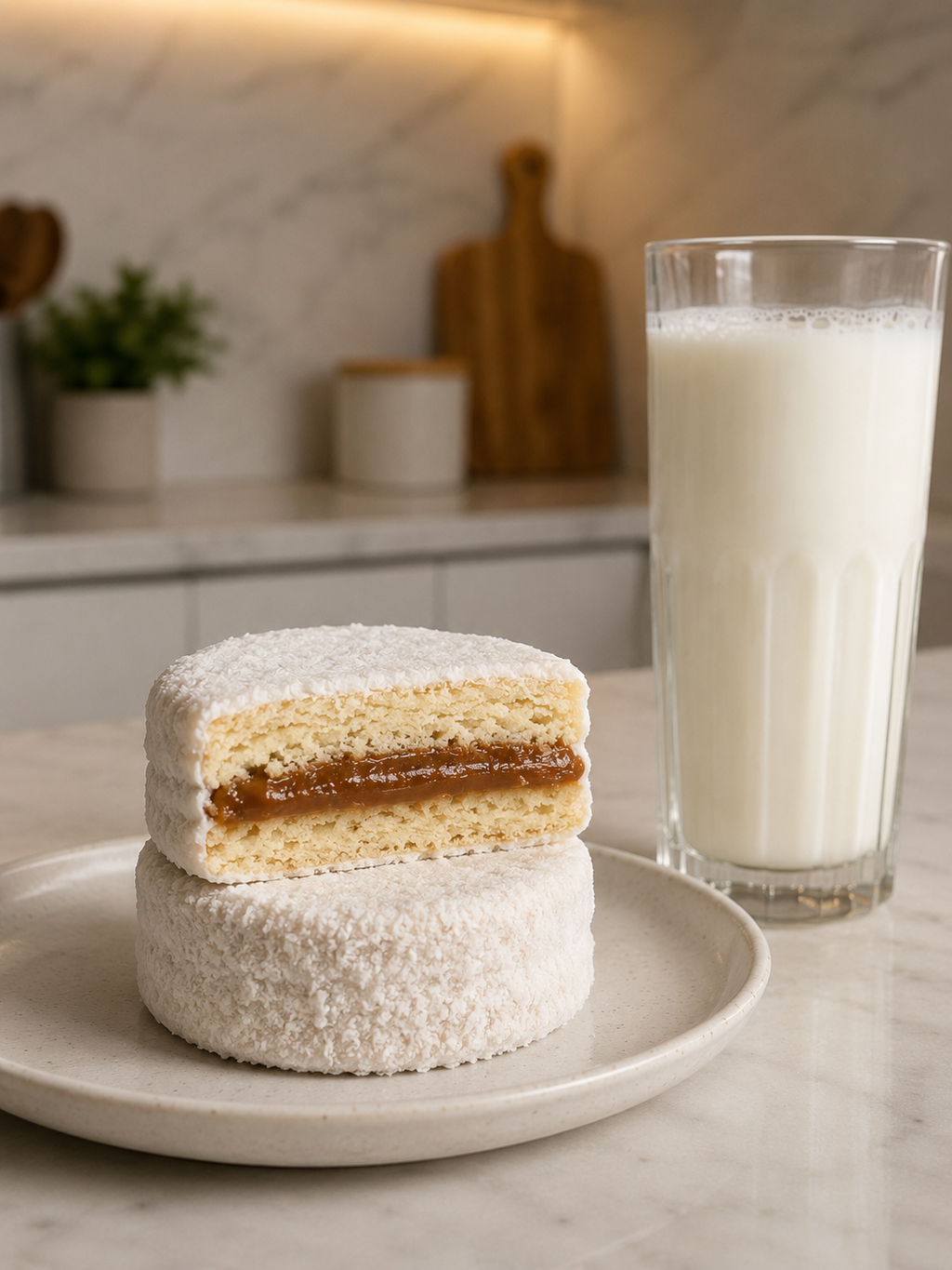 Dulce de Oro Alfajor — Uruguayan-Style Cornstarch, Dulce de Leche & Coconut |Las Vegas